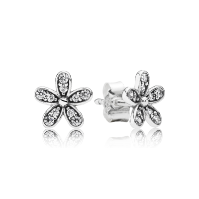 Pandora Dazzling Daisy Stud Earrings, Clear CZ