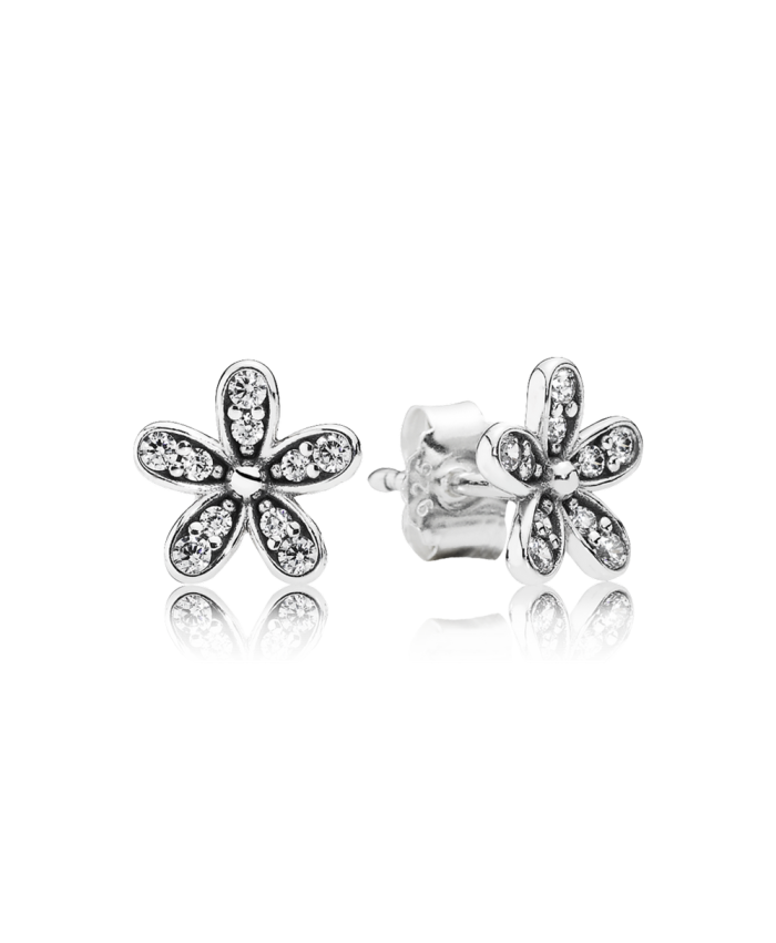 Pandora Dazzling Daisy Stud Earrings, Clear CZ