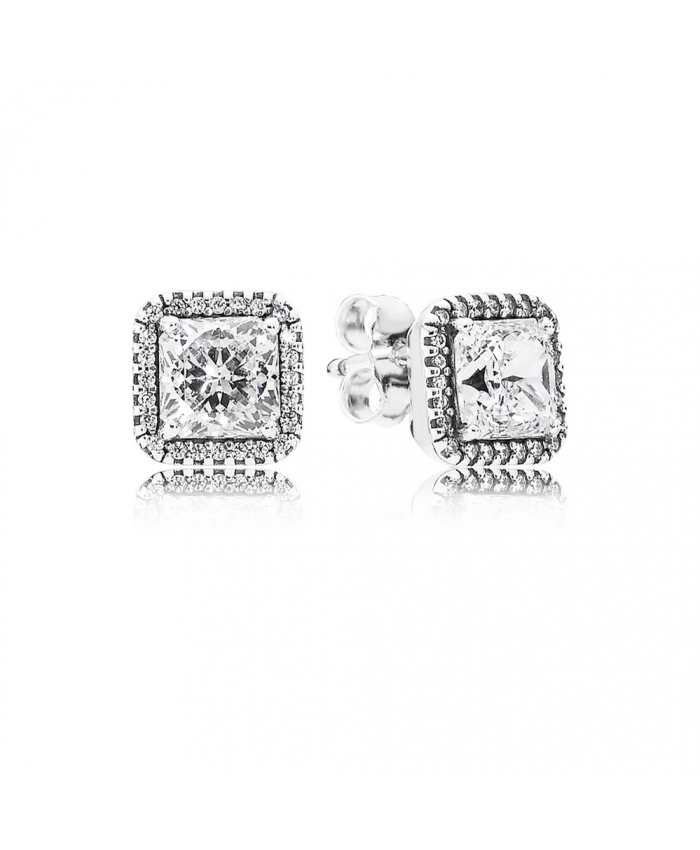 Pandora Timeless Elegance Stud Earrings, Clear CZ