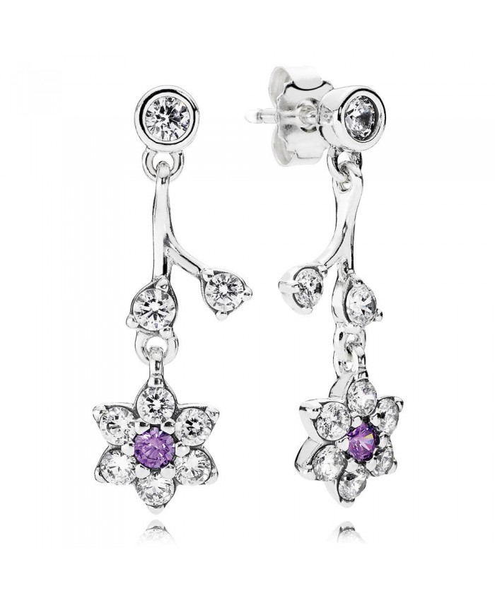 Pandora Forget Me Not, Purple & Clear CZ