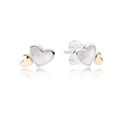 Pandora Luminous Hearts, Mother-Of-Pearl & 14K Gold