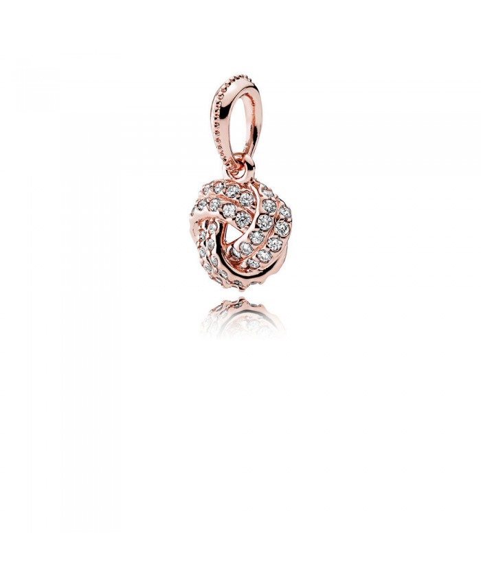 Pandora Sparkling Love Knot, PANDORA Rose™ & Clear CZ