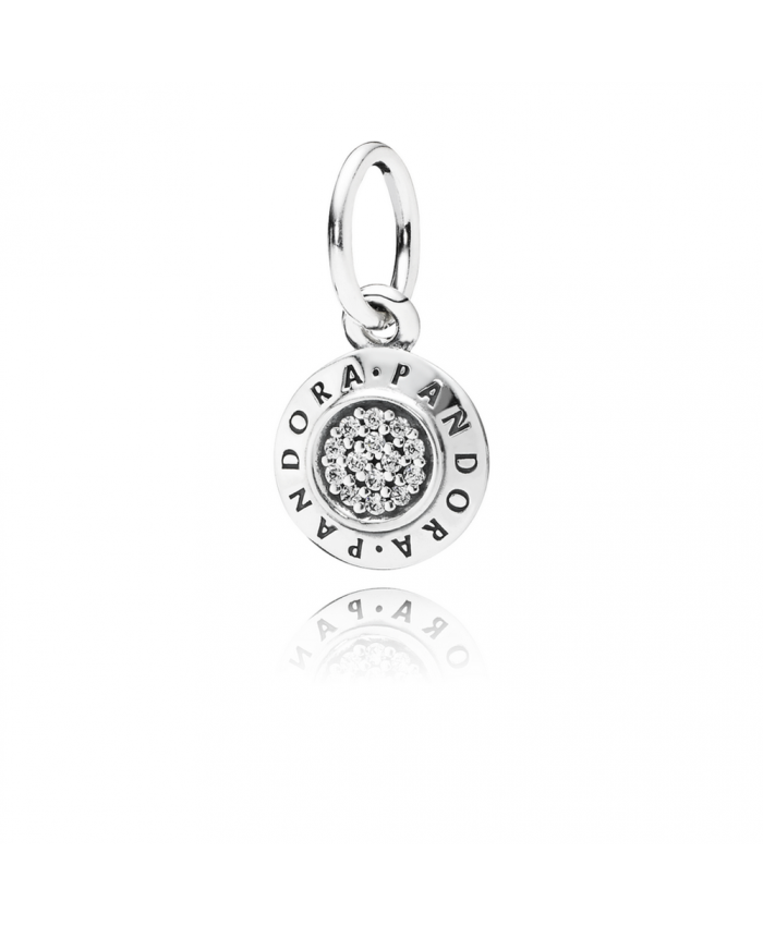 PANDORA Signature Pendant, Clear CZ