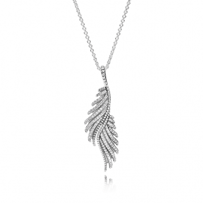 Pandora Majestic Feathers, Clear CZ