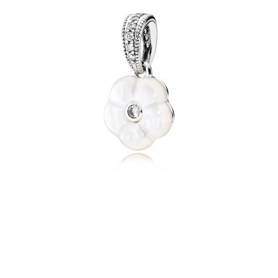 Pandora Luminous Florals, Mother-Of-Pearl & Clear CZ