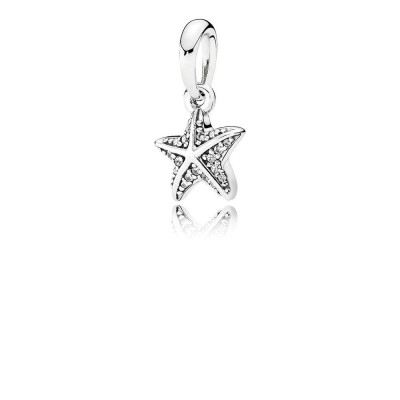 Pandora Tropical Starfish, Clear CZ