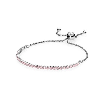 Pandora Pink Sparkling Strand Bracelet, Pink CZ