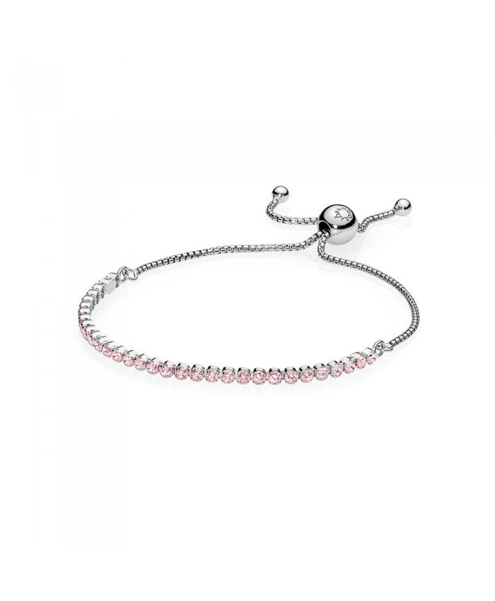 Pandora Pink Sparkling Strand Bracelet, Pink CZ
