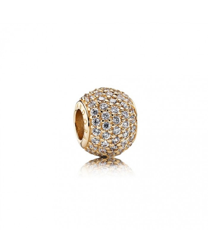 Pandora Pavé Lights, Clear CZ & 14K Gold