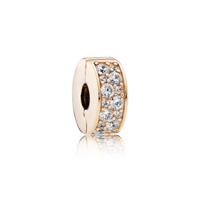 Pandora Shining Elegance, 14K Gold & Clear CZ