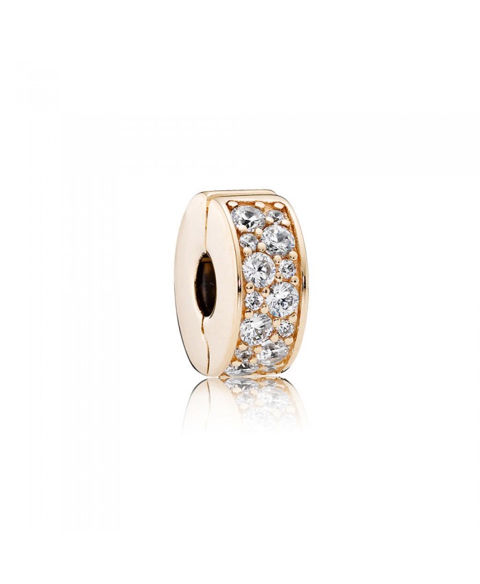 Pandora Shining Elegance, 14K Gold & Clear CZ