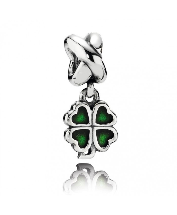 Pandora Four-Leaf Clover, Green Enamel