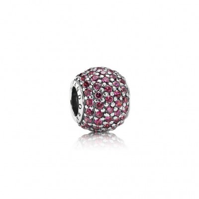 Pandora Pavé Lights, Red CZ