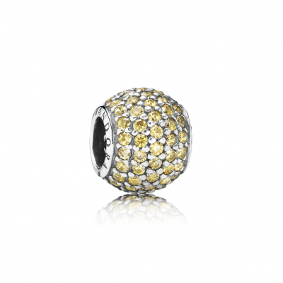 Pandora Pavé Lights, Fancy Golden-Colored CZ