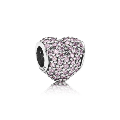 Pandora Pavé Heart, Pink CZ