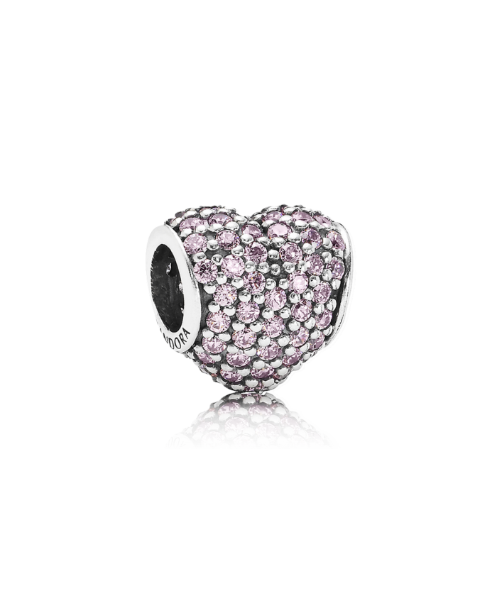 Pandora Pavé Heart, Pink CZ