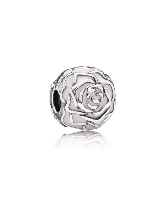 Pandora Rose Garden Clip, Pink Enamel