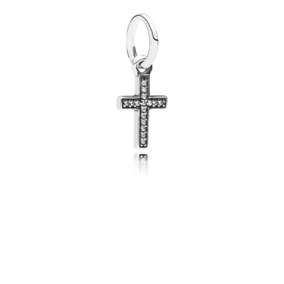 Pandora Symbol Of Faith Cross, Clear CZ