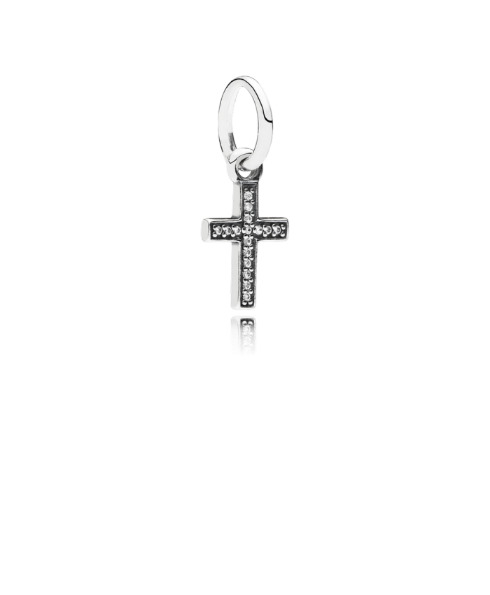 Pandora Symbol Of Faith Cross, Clear CZ