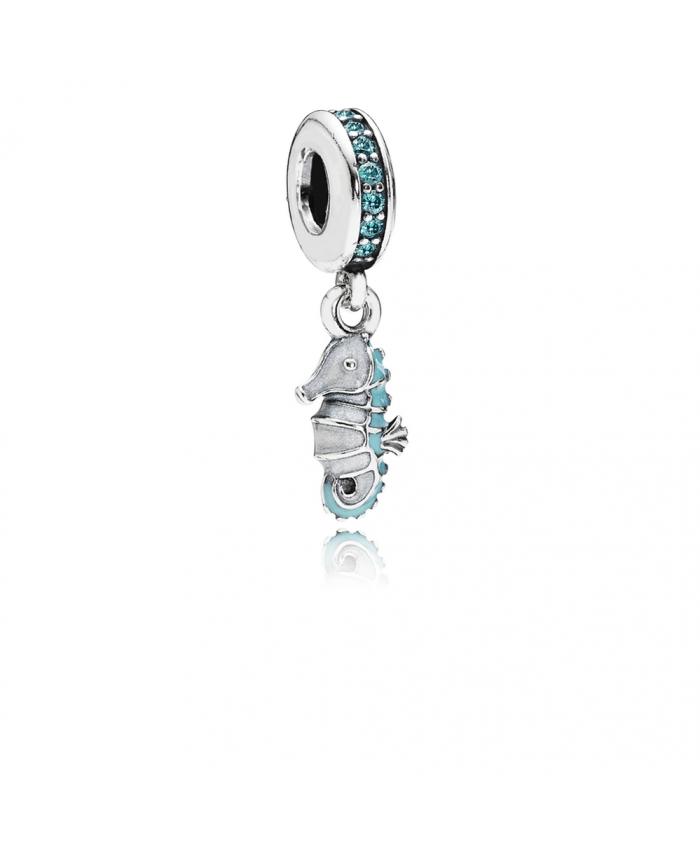 Pandora Tropical Seahorse, Teal CZ & Turquoise Enamel