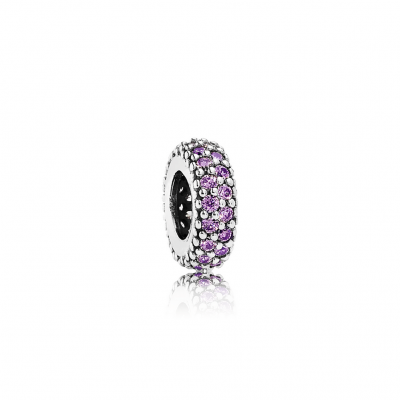 Pandora Inspiration Within Spacer, Purple CZ