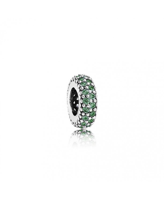 Pandora Inspiration Within Charm Spacer, Green CZ