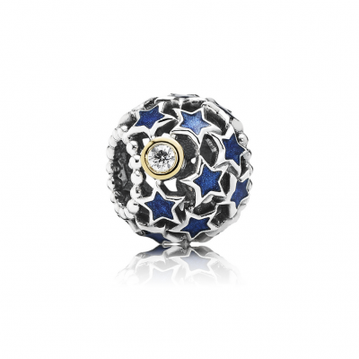 Pandora Night Sky, Blue Enamel & Clear CZ