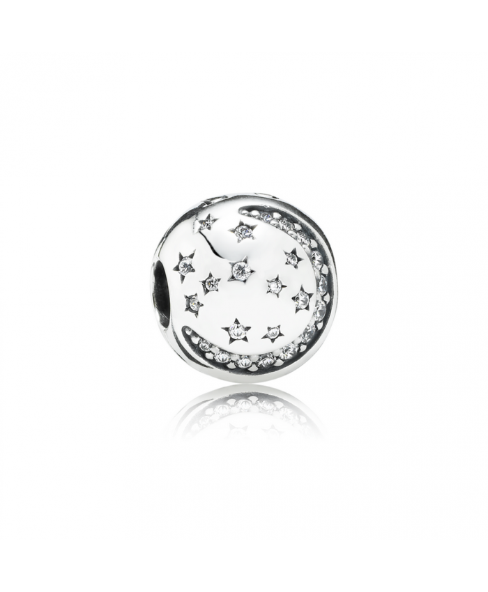 Pandora Twinkling Night Clip, Clear CZ