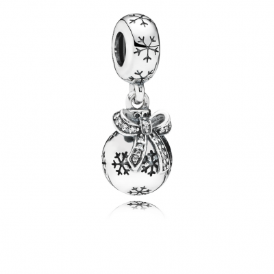 Pandora Christmas Ornament, Clear CZ