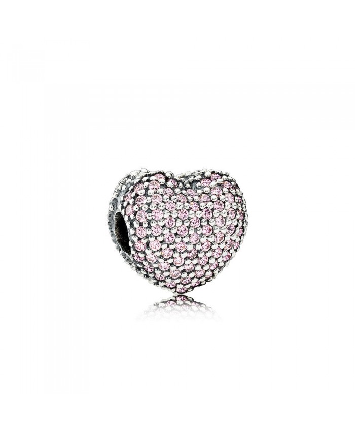 Pandora Pavé Open My Heart, Pink CZ