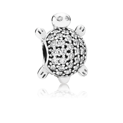 Pandora Sea Turtle, Clear CZ