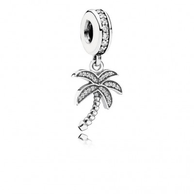 Pandora Sparkling Palm Tree, Clear CZ