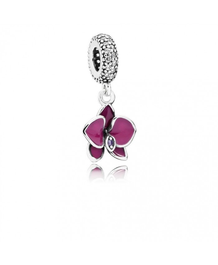 Pandora Orchid, CZ & Radiant Orchid-Colored Enamel