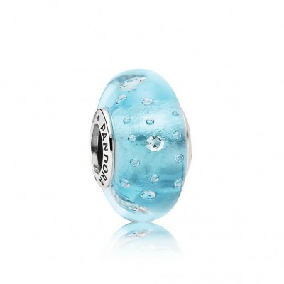 Pandora Blue Effervescence, Clear CZ