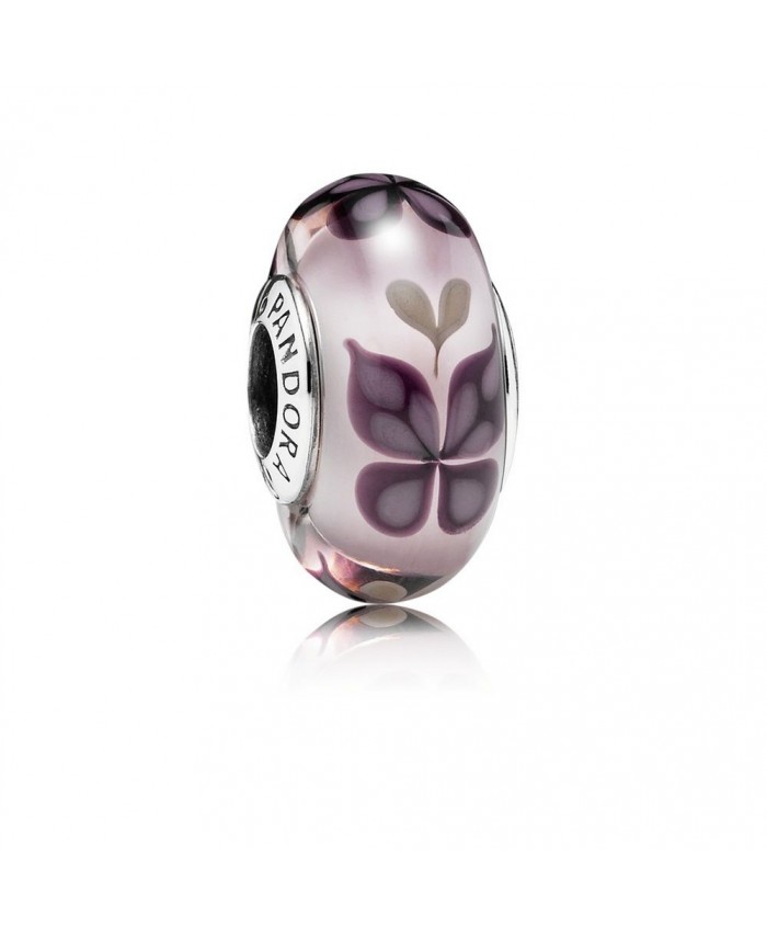 Pandora Pink Butterfly Kisses, Murano Glass