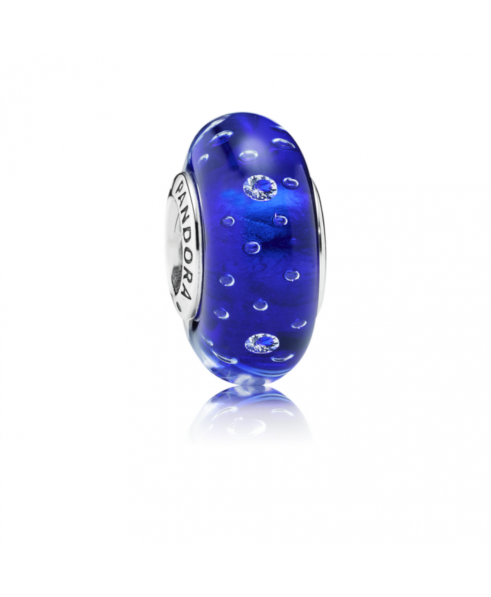 Pandora Dark Blue Effervescence, Clear CZ