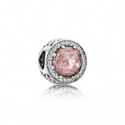 Pandora Radiant Hearts, Blush Pink Crystal & Clear CZ