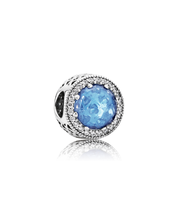 Pandora Radiant Hearts, Sky-Blue Crystal & Clear CZ