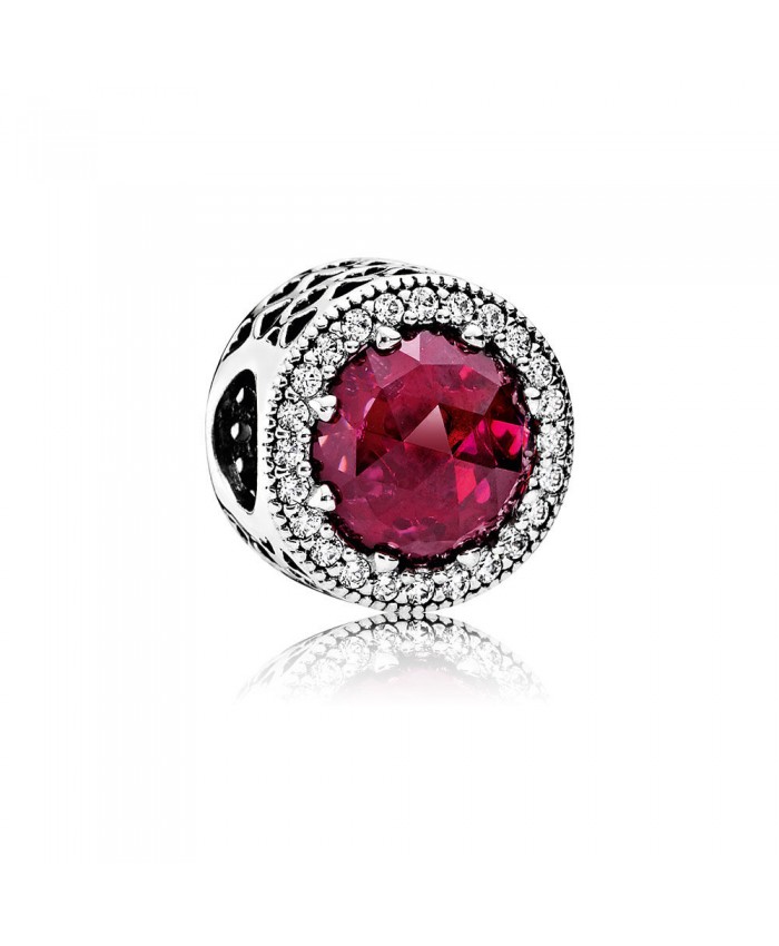 Pandora Radiant Hearts, Cerise Crystal & Clear CZ