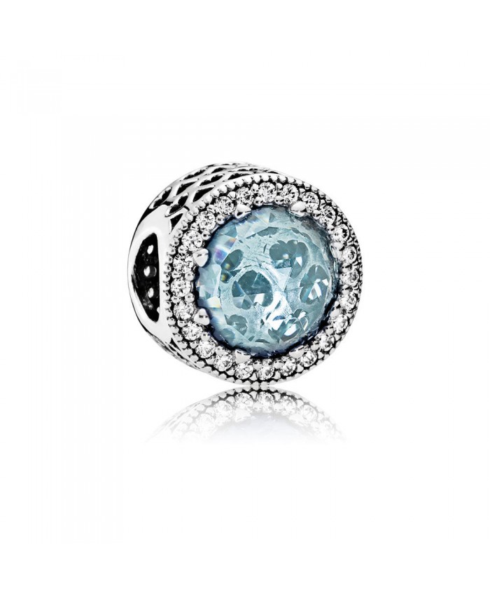 Pandora Radiant Hearts, Glacier-Blue Crystals & Clear CZ