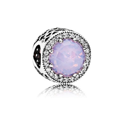 Pandora Radiant Hearts, Opalescent Pink Crystal & Clear CZ