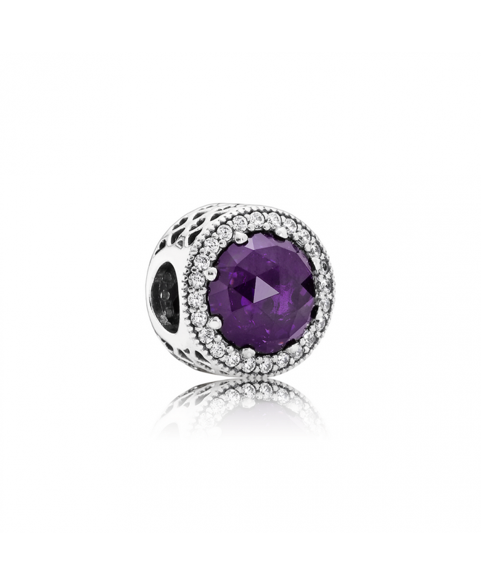 Pandora Radiant Hearts, Royal-Purple Crystal & Clear CZ