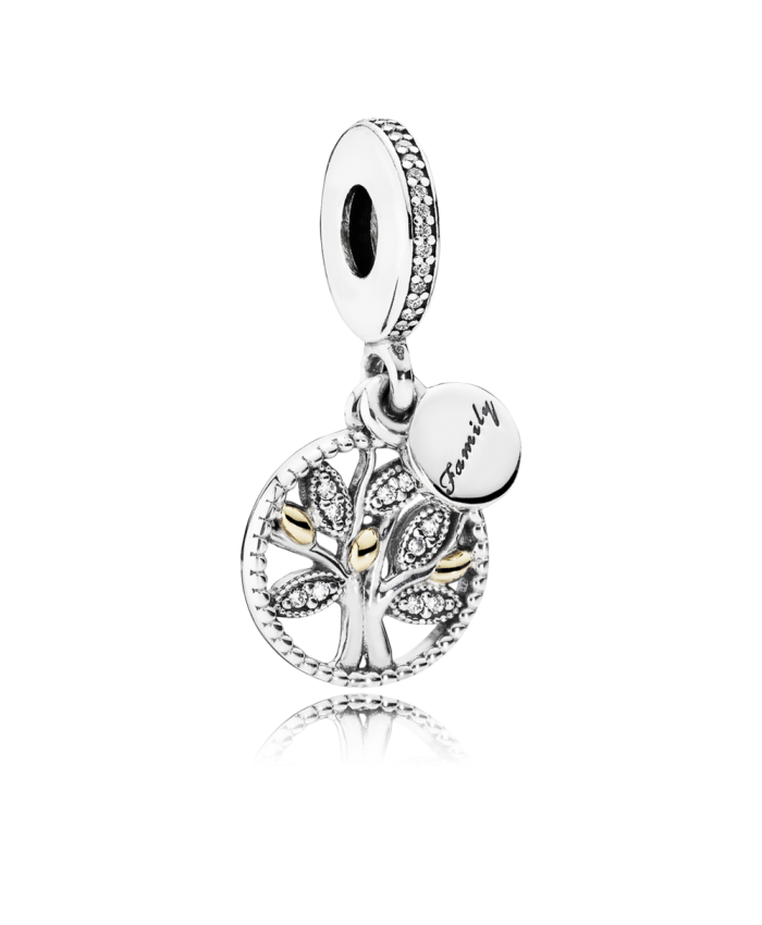 Pandora Family Heritage Dangle Charm, Clear CZ