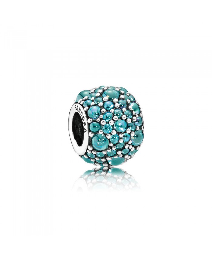 Pandora Shimmering Droplet, Teal CZ