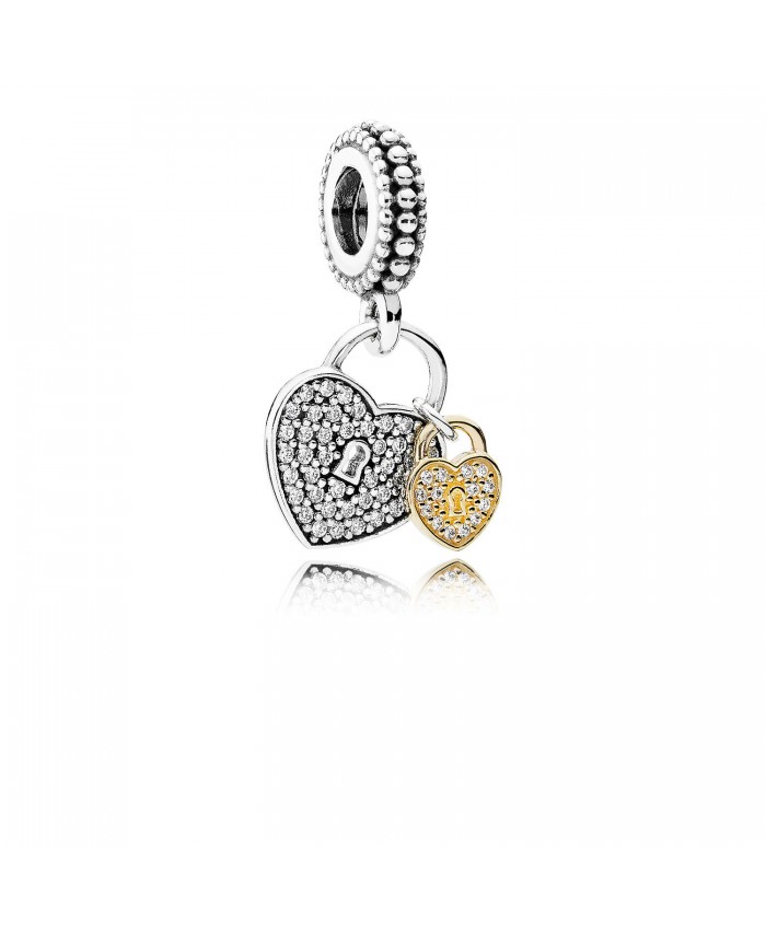 Pandora Love Locks, Clear CZ