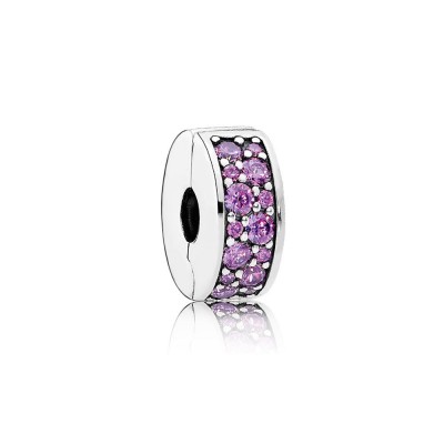 Pandora Shining Elegance Clip, Fancy Purple CZ