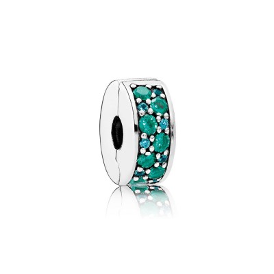 Pandora Mosaic Shining Elegance, Multi-Colored Crystals & Teal CZ