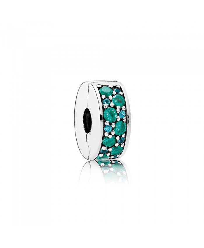 Pandora Mosaic Shining Elegance, Multi-Colored Crystals & Teal CZ