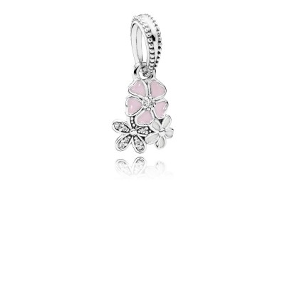 Pandora Poetic Blooms, Mixed Enamels & Clear CZ