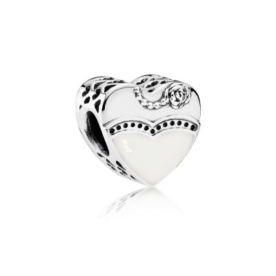 Pandora Our Special Day, Black & White Enamel